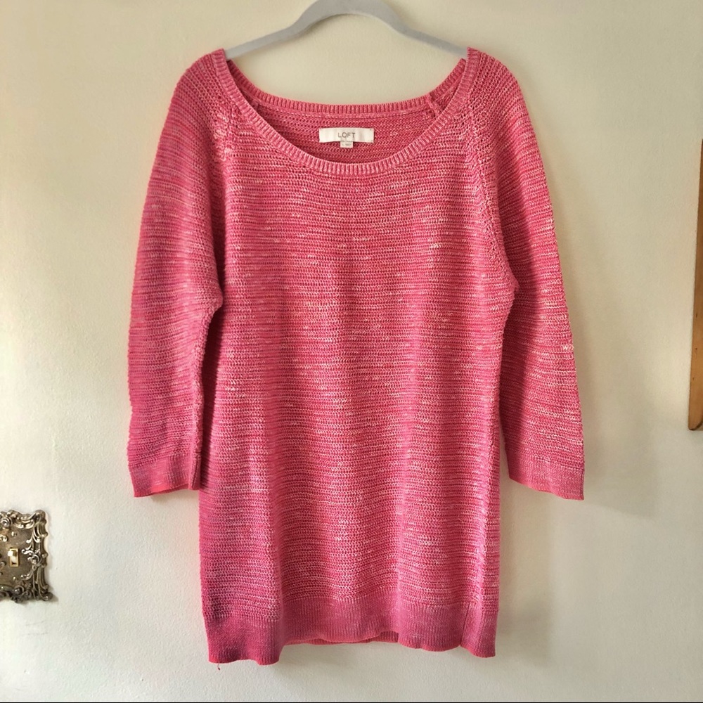 LOFT • pink sweater
